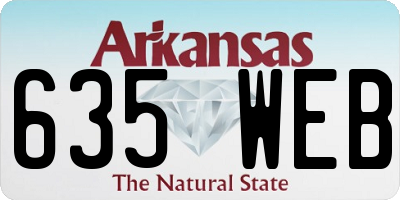 AR license plate 635WEB