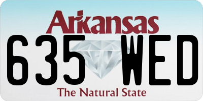 AR license plate 635WED