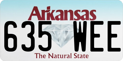 AR license plate 635WEE