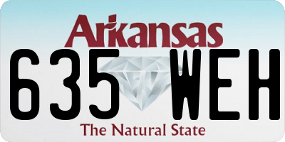 AR license plate 635WEH