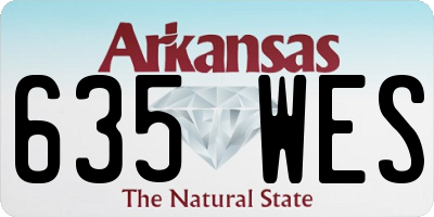 AR license plate 635WES