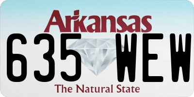 AR license plate 635WEW