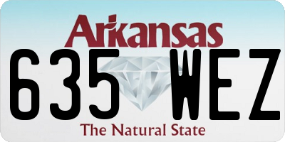 AR license plate 635WEZ