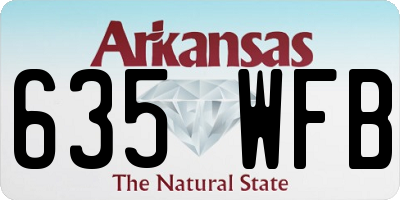 AR license plate 635WFB