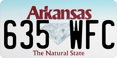 AR license plate 635WFC