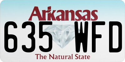 AR license plate 635WFD