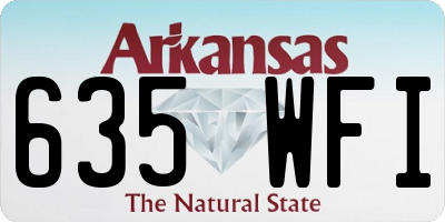 AR license plate 635WFI