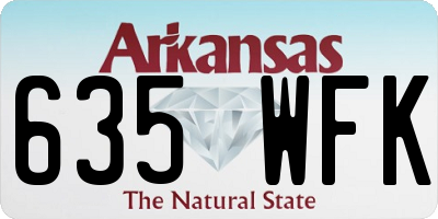 AR license plate 635WFK
