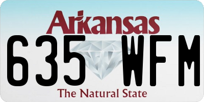 AR license plate 635WFM
