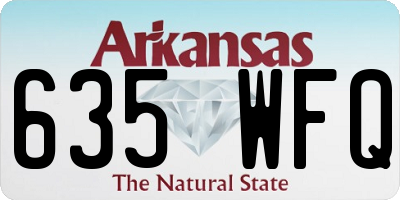 AR license plate 635WFQ