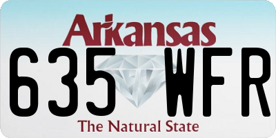 AR license plate 635WFR