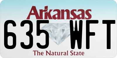 AR license plate 635WFT