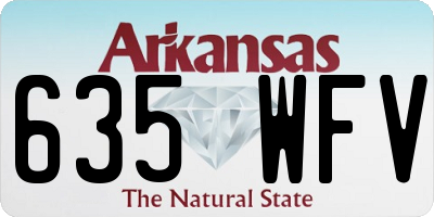 AR license plate 635WFV