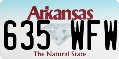 AR license plate 635WFW