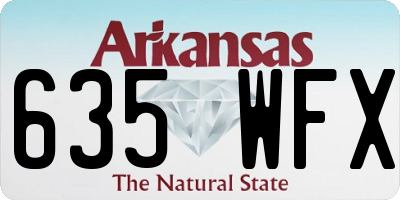 AR license plate 635WFX