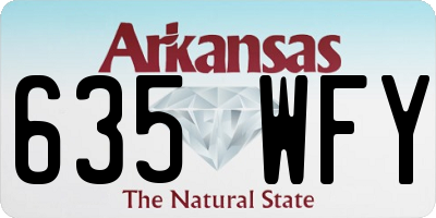 AR license plate 635WFY