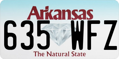 AR license plate 635WFZ