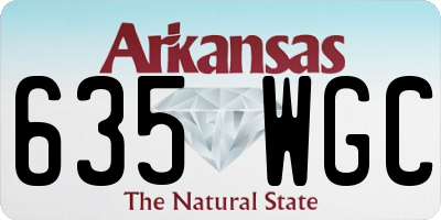 AR license plate 635WGC