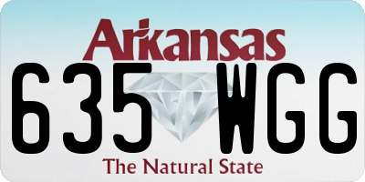 AR license plate 635WGG