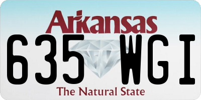 AR license plate 635WGI