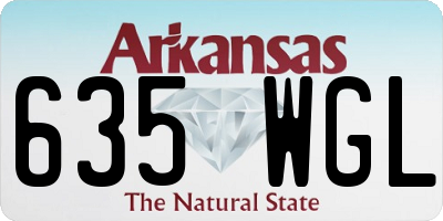 AR license plate 635WGL