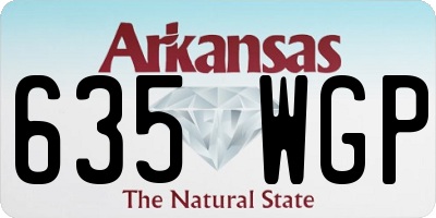 AR license plate 635WGP