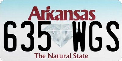 AR license plate 635WGS