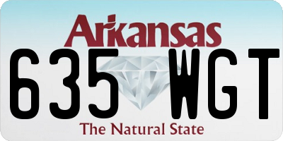 AR license plate 635WGT