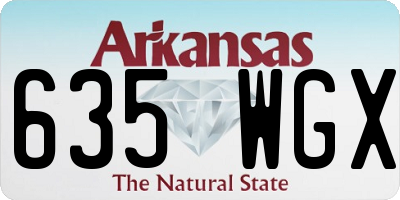AR license plate 635WGX