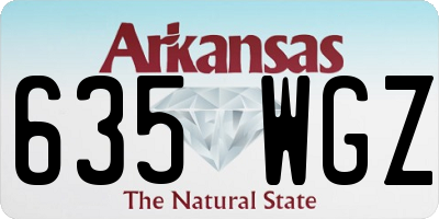 AR license plate 635WGZ