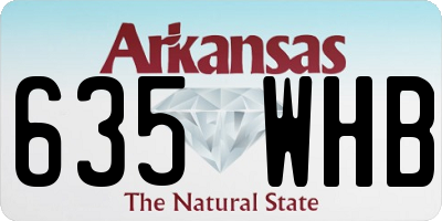 AR license plate 635WHB