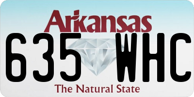 AR license plate 635WHC