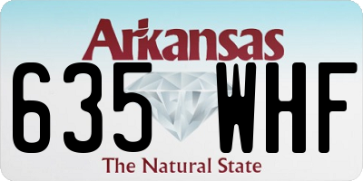 AR license plate 635WHF