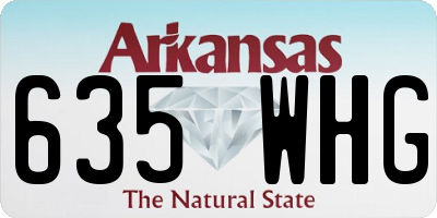 AR license plate 635WHG