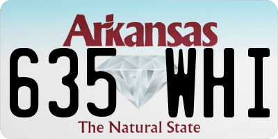 AR license plate 635WHI