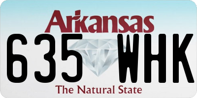 AR license plate 635WHK