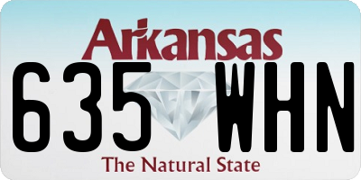 AR license plate 635WHN