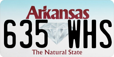 AR license plate 635WHS