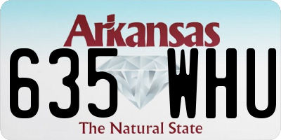AR license plate 635WHU