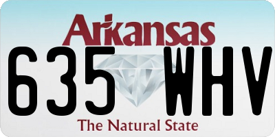 AR license plate 635WHV