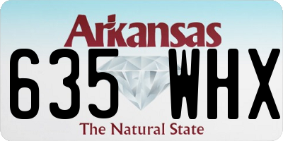 AR license plate 635WHX