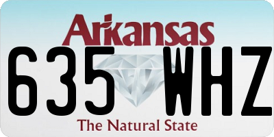 AR license plate 635WHZ