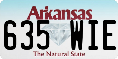 AR license plate 635WIE