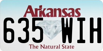 AR license plate 635WIH