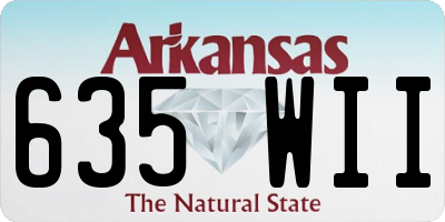 AR license plate 635WII