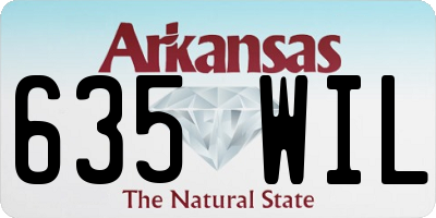AR license plate 635WIL