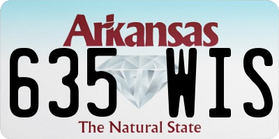 AR license plate 635WIS