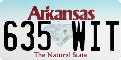 AR license plate 635WIT