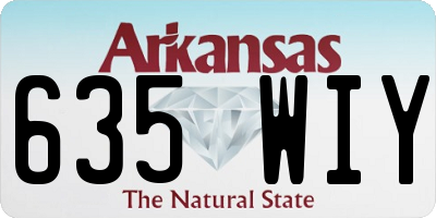 AR license plate 635WIY