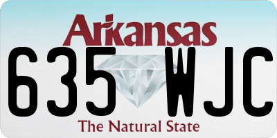 AR license plate 635WJC